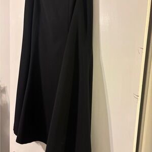 Elegant Ralph Lauren Wool Fabric Black Women's Skirt